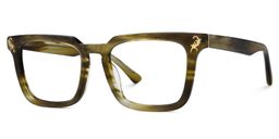 Bashir Rectangle Brown Glasses3