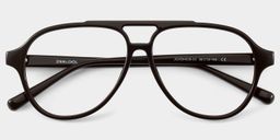 Drew Dark Brown Aviator Glasses1