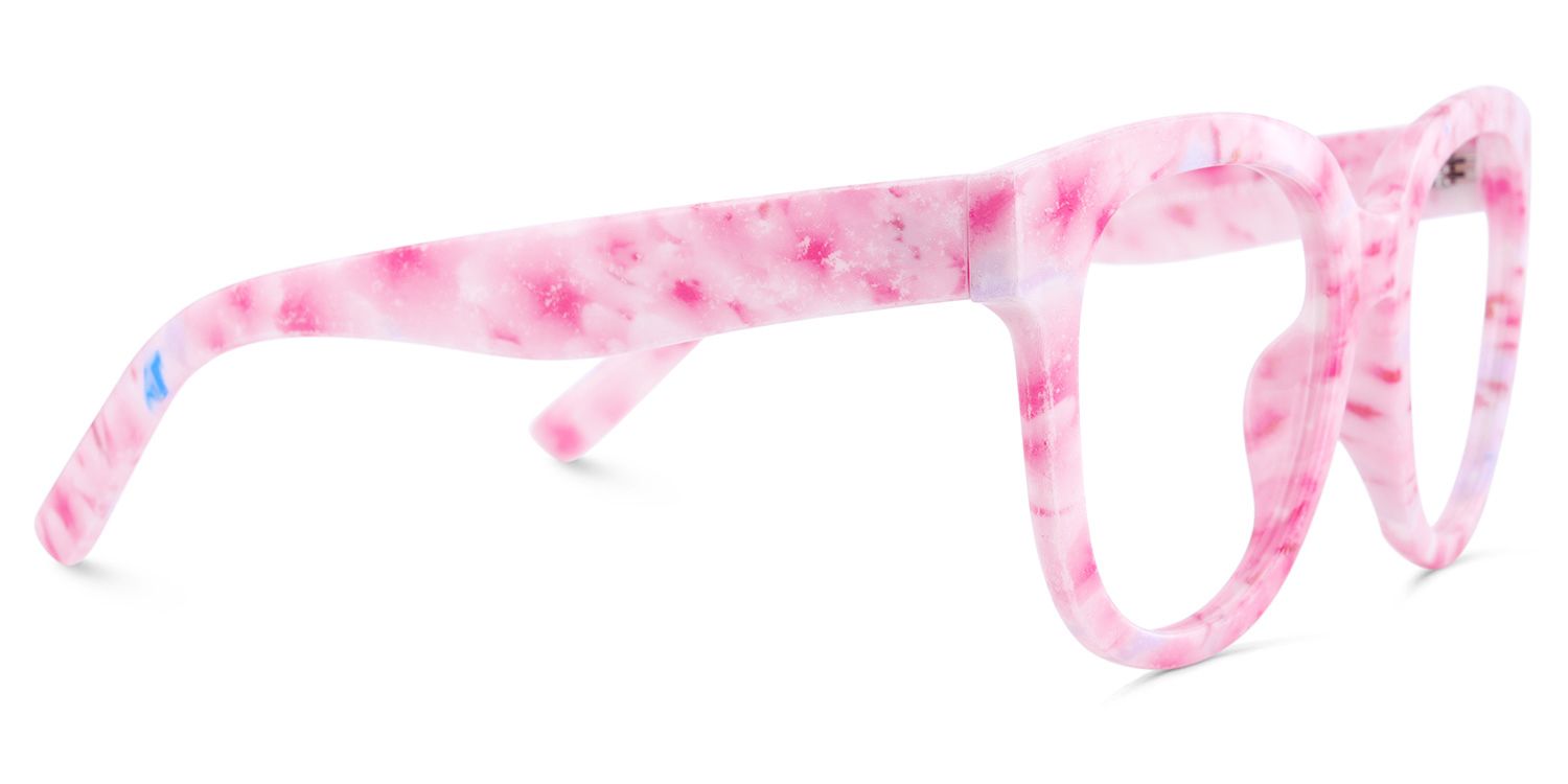 Pink Square Frame Glasses - Harrell on Sale | ZEELOOL UK4
