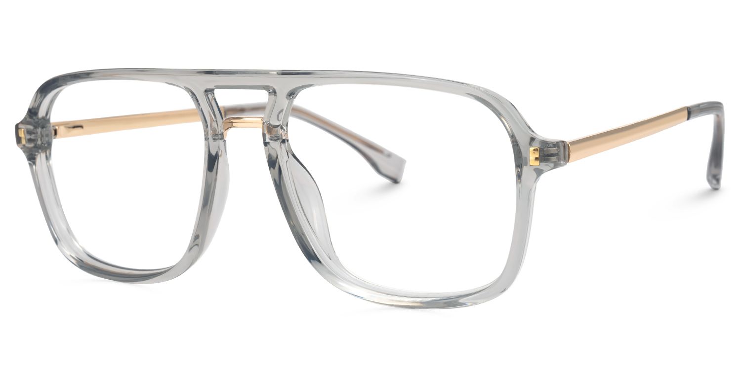 Aviator Kilworth Gray Glasses deals -Zeelool Glasses2