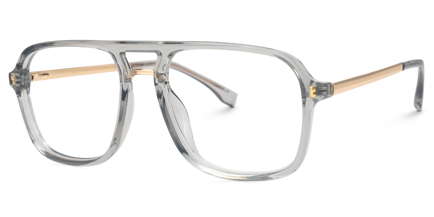 Aviator Kilworth Gray Glasses deals -Zeelool Glasses2