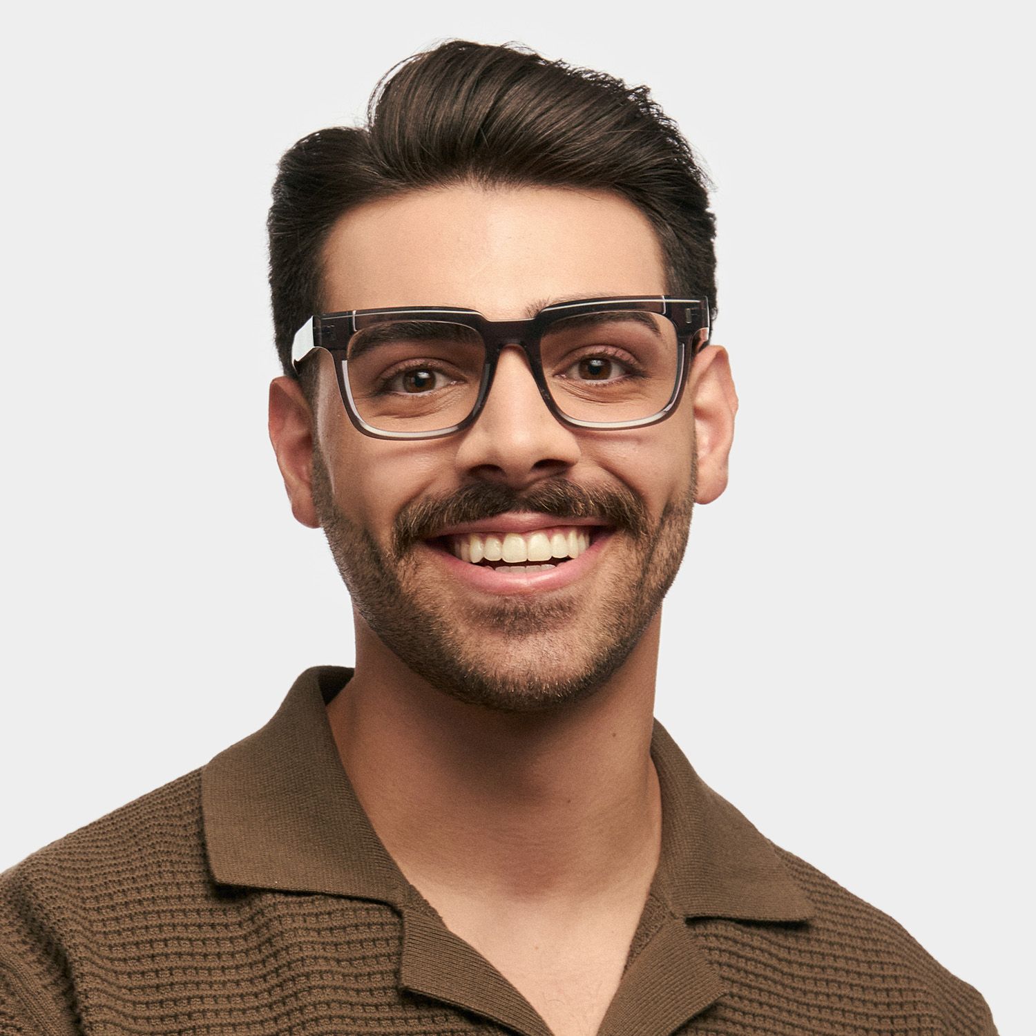 Square Katia Gray Color Frame Glasses | ZEELOOL UK0