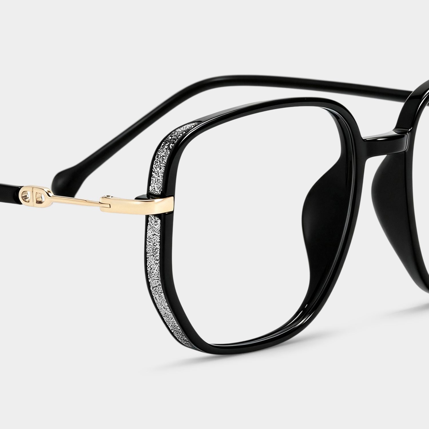 Joana Geometric Black Glasses4