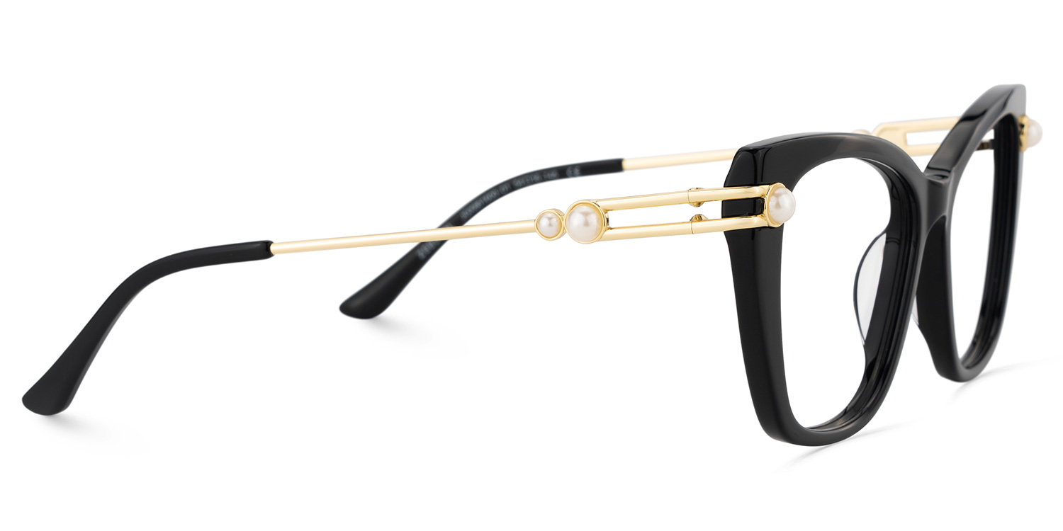 Victor Eyeglasses in Cat eye Black Frame | ZEELOOL UK5
