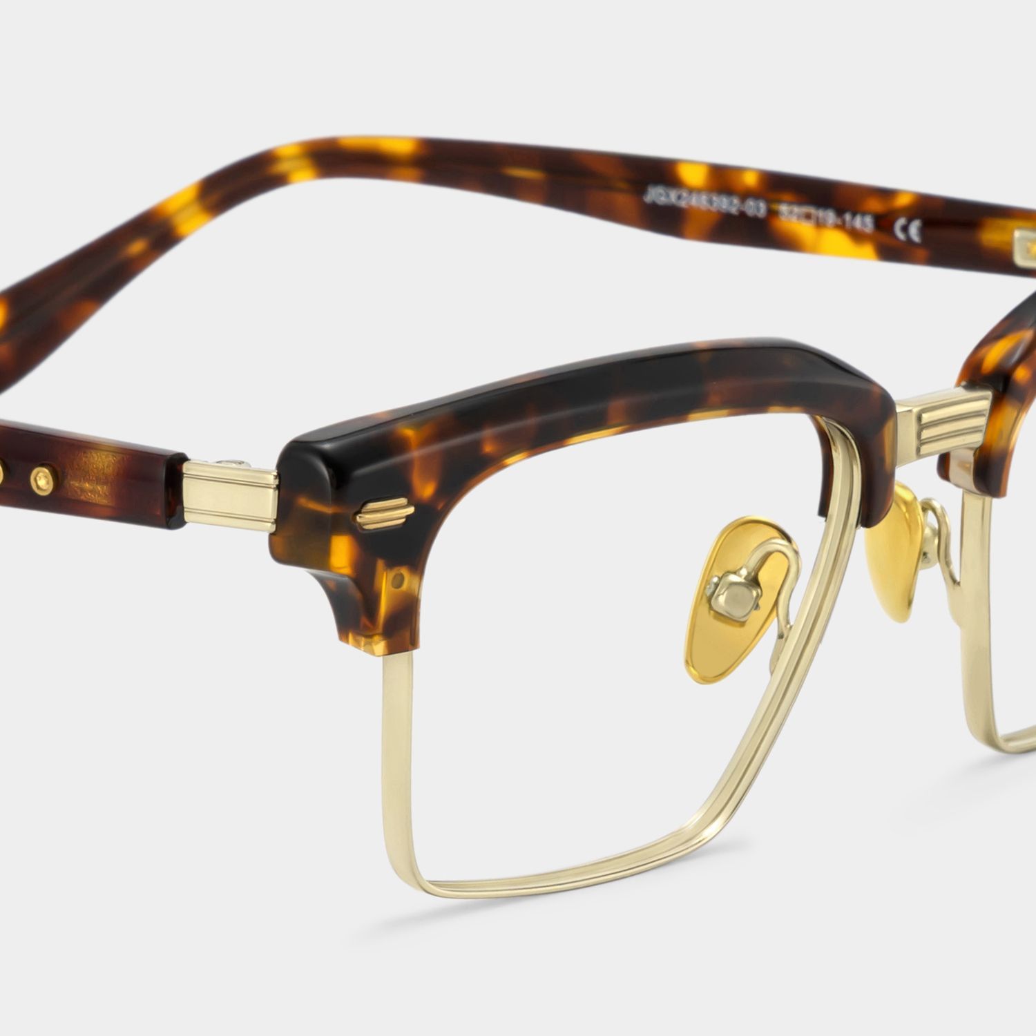 Landon Tortoiseshell Browline Glasses for Men | ZEELOOL5