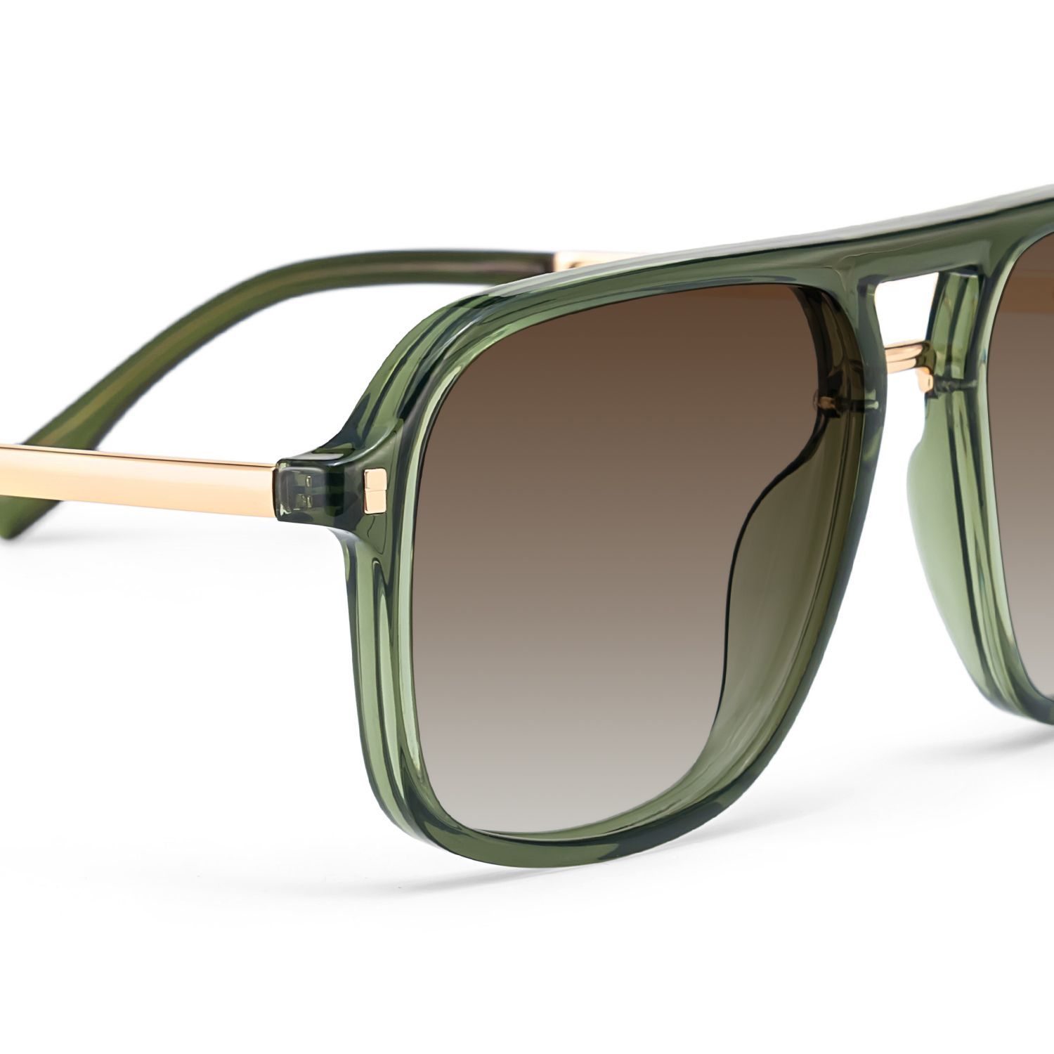 Aviator Kilworth Green Glasses deals -Zeelool Glasses4
