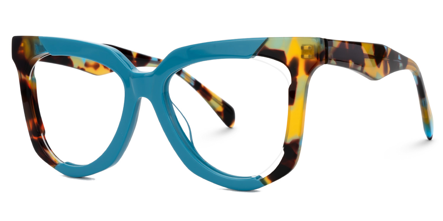 Busby Butterfly Peacock-Blue Glasses1