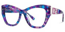 Rachelle Butterfly Purple Glasses1