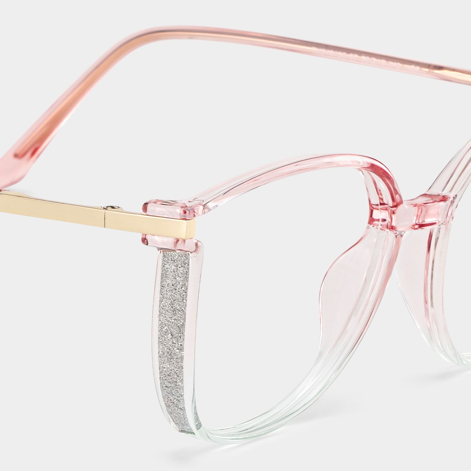 Square Rodz Two-tone Eyeglasses with Clear Frames4