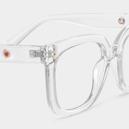 Ebony Square Clear Glasses6
