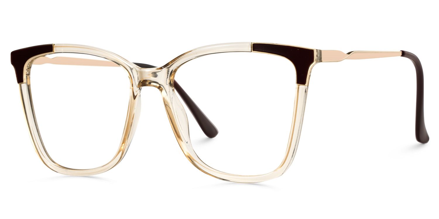 Purple Square Frame Glasses2