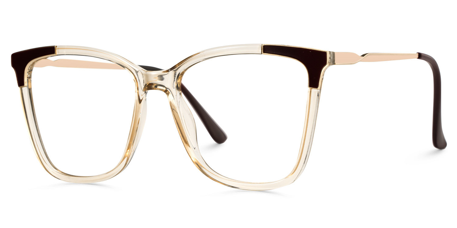 Purple Square Frame Glasses2