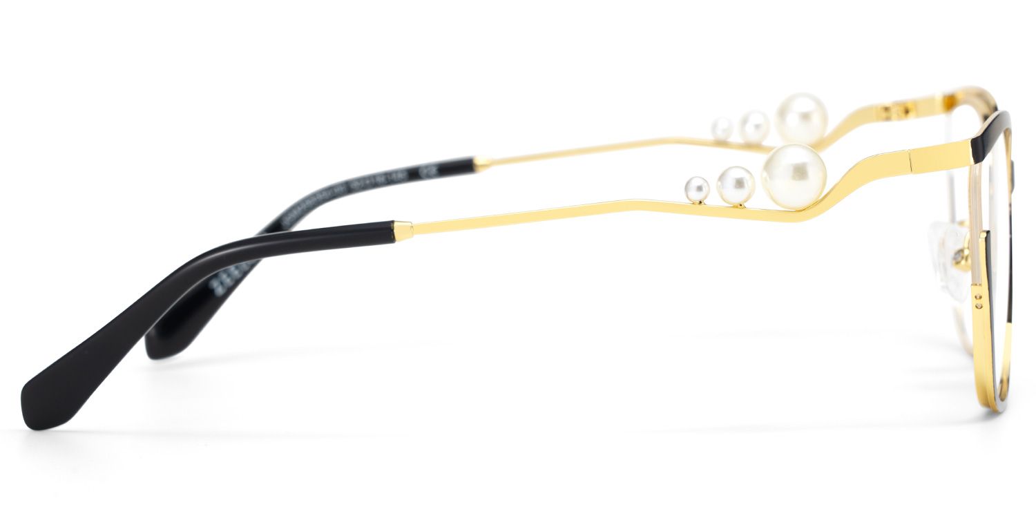 Aria Eyeglasses in Round Black Frame | ZEELOOL UK5