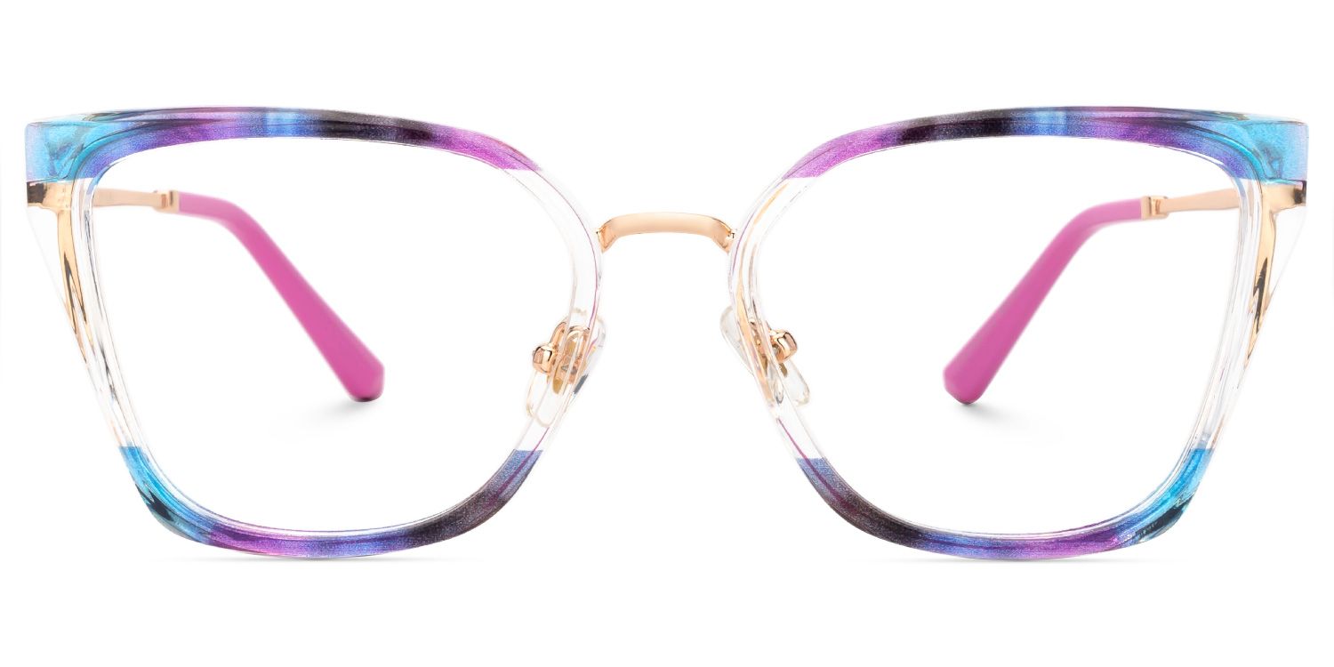 Martins TR90 Rectangle Multicolor Frame Glasses | ZEELOOL UK0