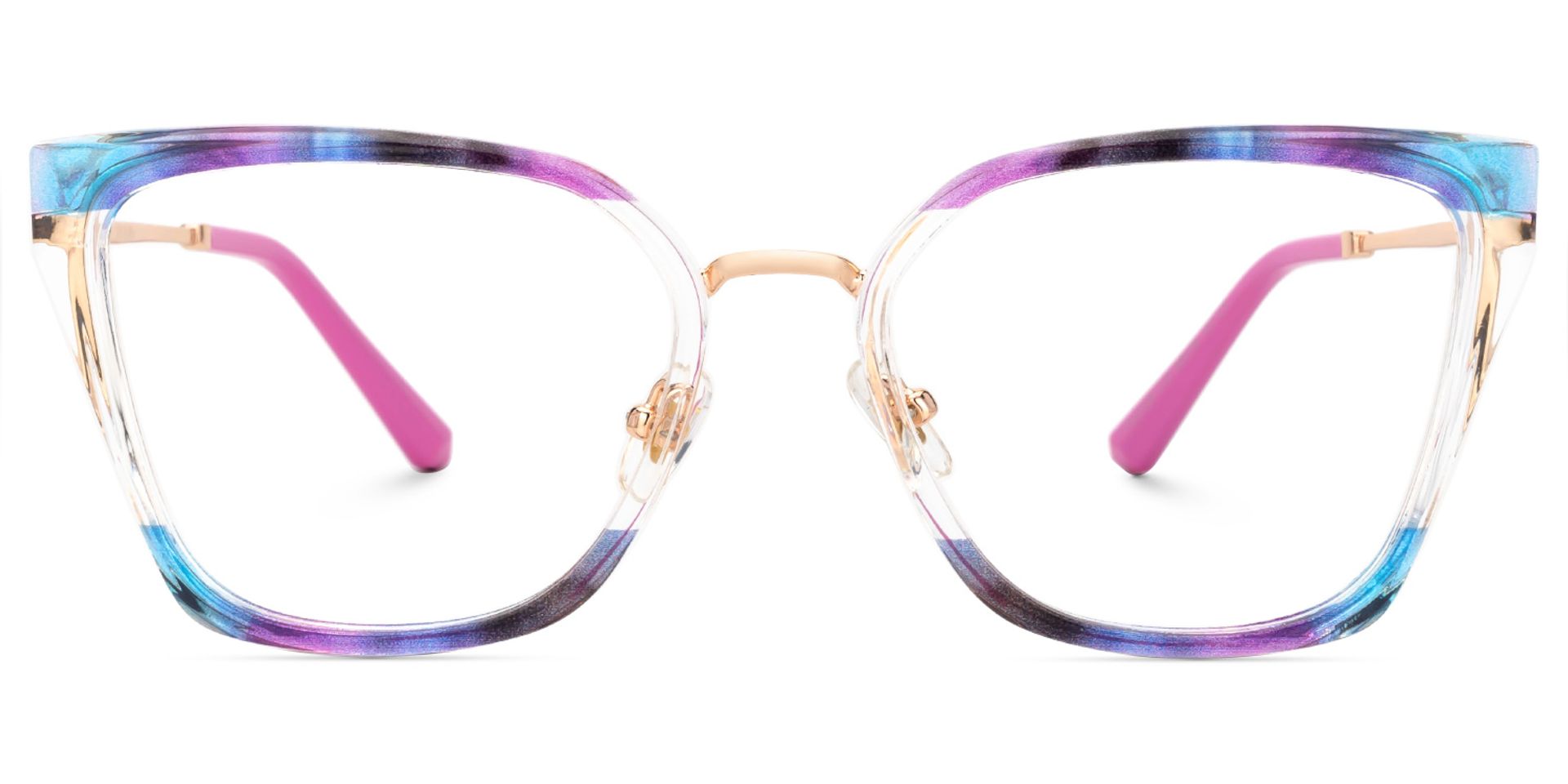 Martins TR90 Rectangle Multicolor Frame Glasses | ZEELOOL UK0