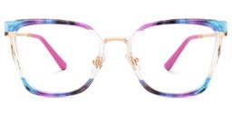 Martins Rectangle Multicolor Glasses0