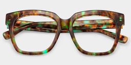 Xion Square Green-Tortoise Glasses1