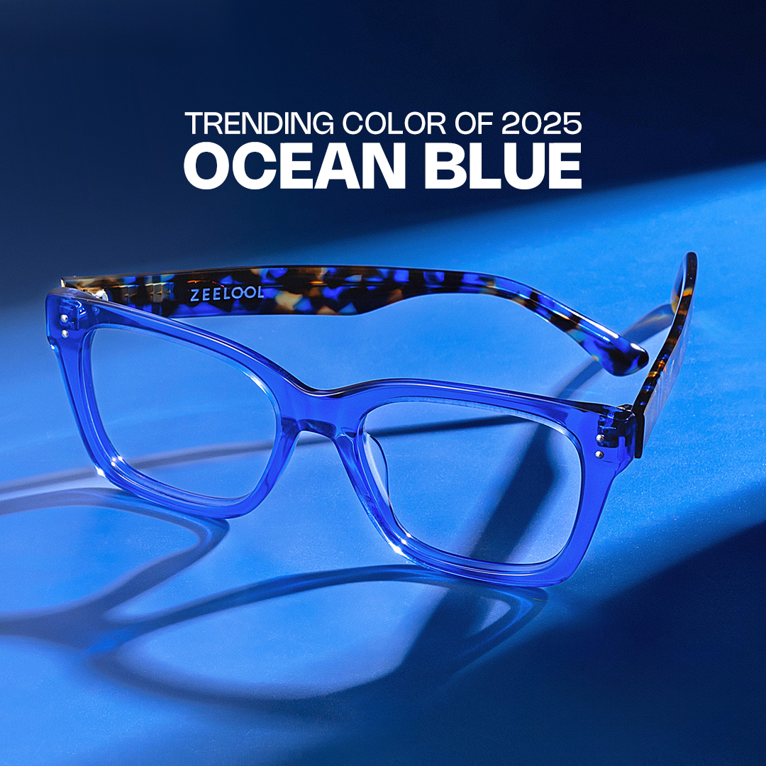 Gaydeh Rectangle Blue Glasses