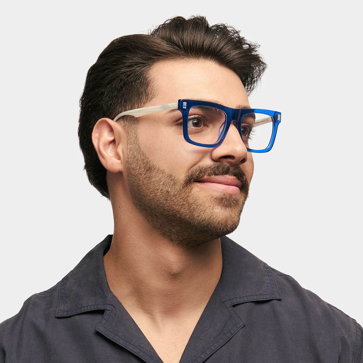Square Blue Glasses For Men | ZEELOOL UK1