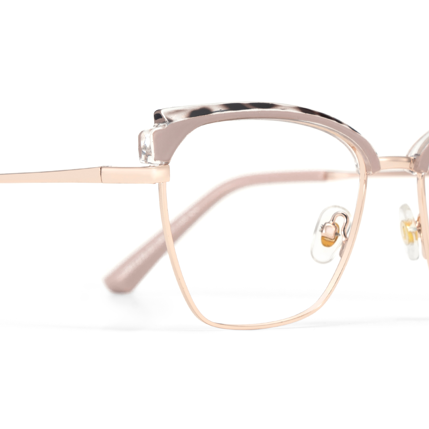 Phoebe Browline Khaki Frame Eyeglasses for Woman| ZEELOOL UK5