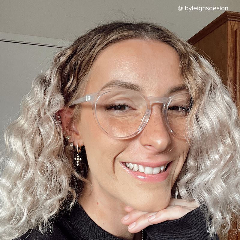 Kasey Round Clear Glasses | ZEELOOL UK5