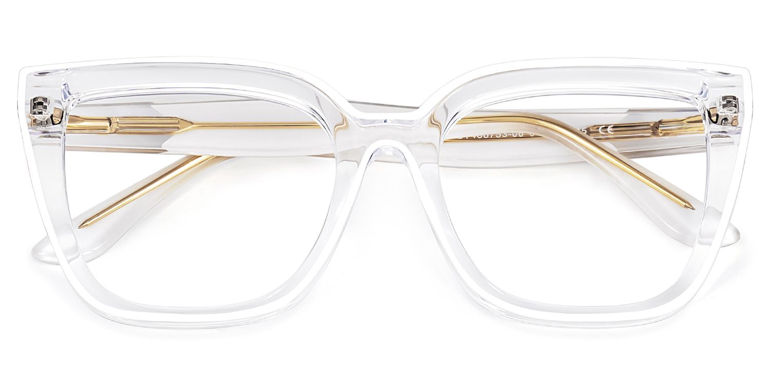 Mirta Square Clear Eyeglasses with TR90 Frame1