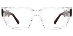 Garza Rectangle Clear Glasses0