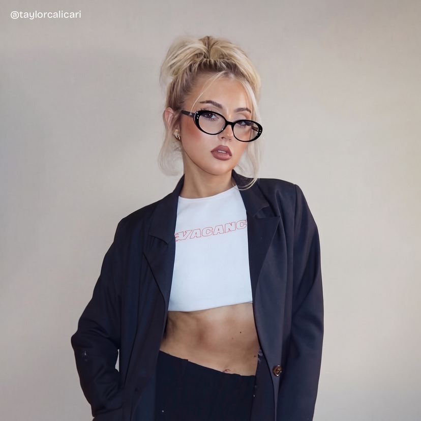 Lennon Black Oval Glasses