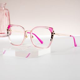 Murcia Square Pink Glasses0