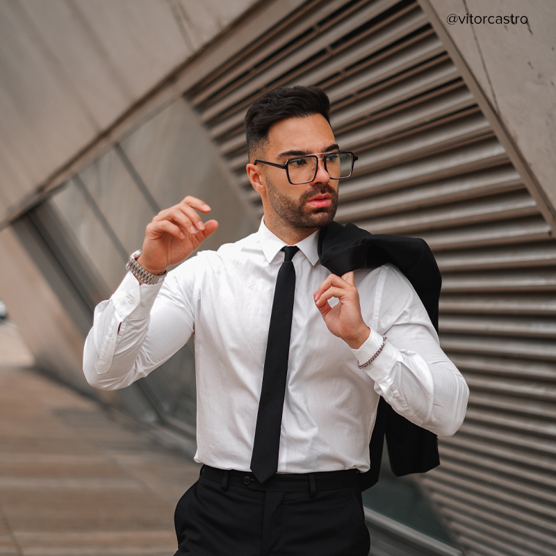 Aviator Black-Silver Glasses | ZEELOOL UK5