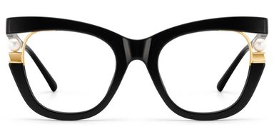 Pearl Cateye Black Glasses