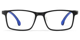 Sunny Rectangle Black Glasses0