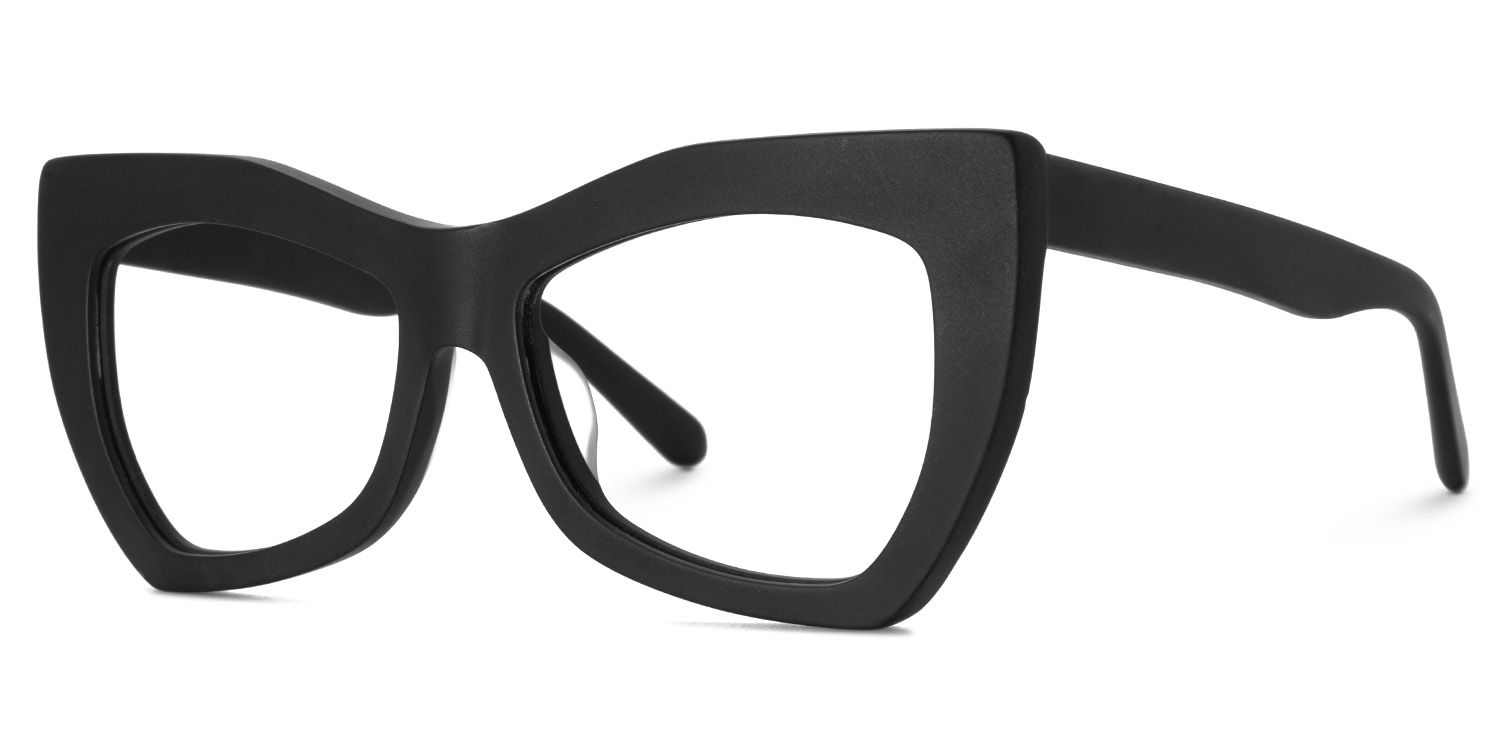 Bernita Geometric Black Glasses | ZEELOOL UK1