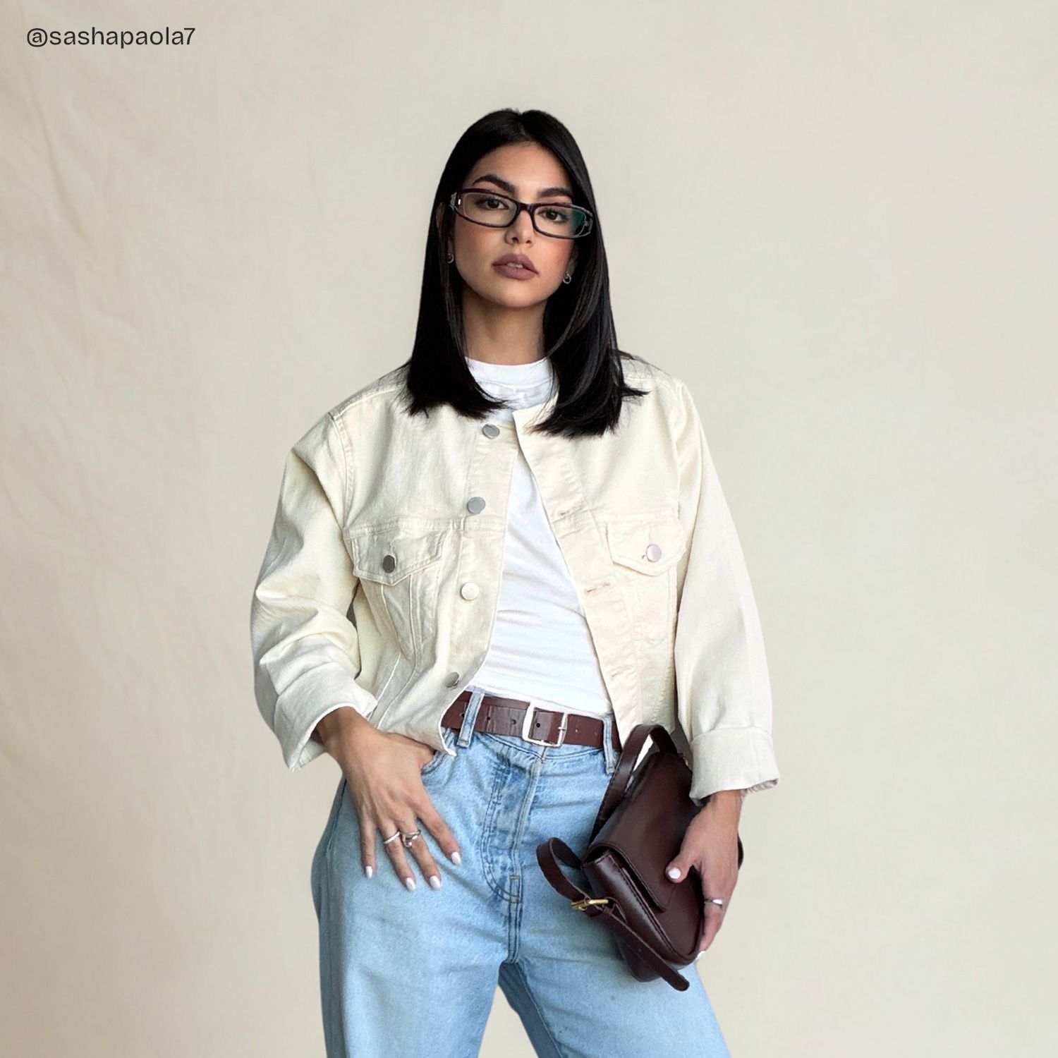 Willow Y2K Brown Rectangle Glasses for Ladies | ZEELOOL6