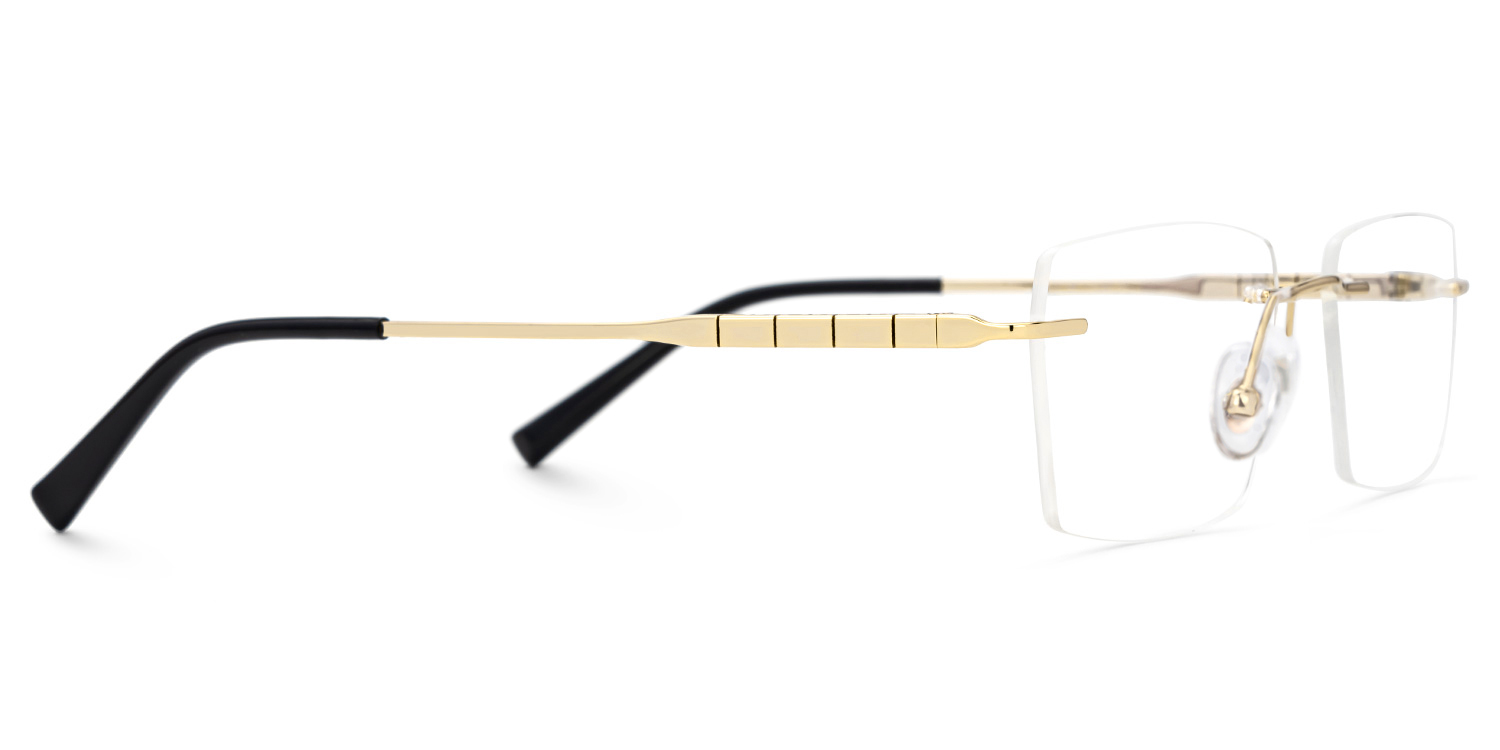 Dinny Rectangle Gold Glasses2