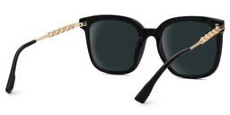 Tammie Square Black Sunglasses3
