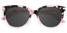 Mailyn Round Pink Tortoise Glasses1