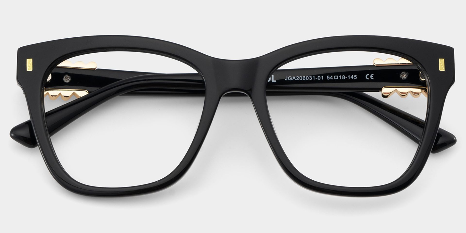 Square Black Eyeglasses- Mae Acetate Frame Glasses1