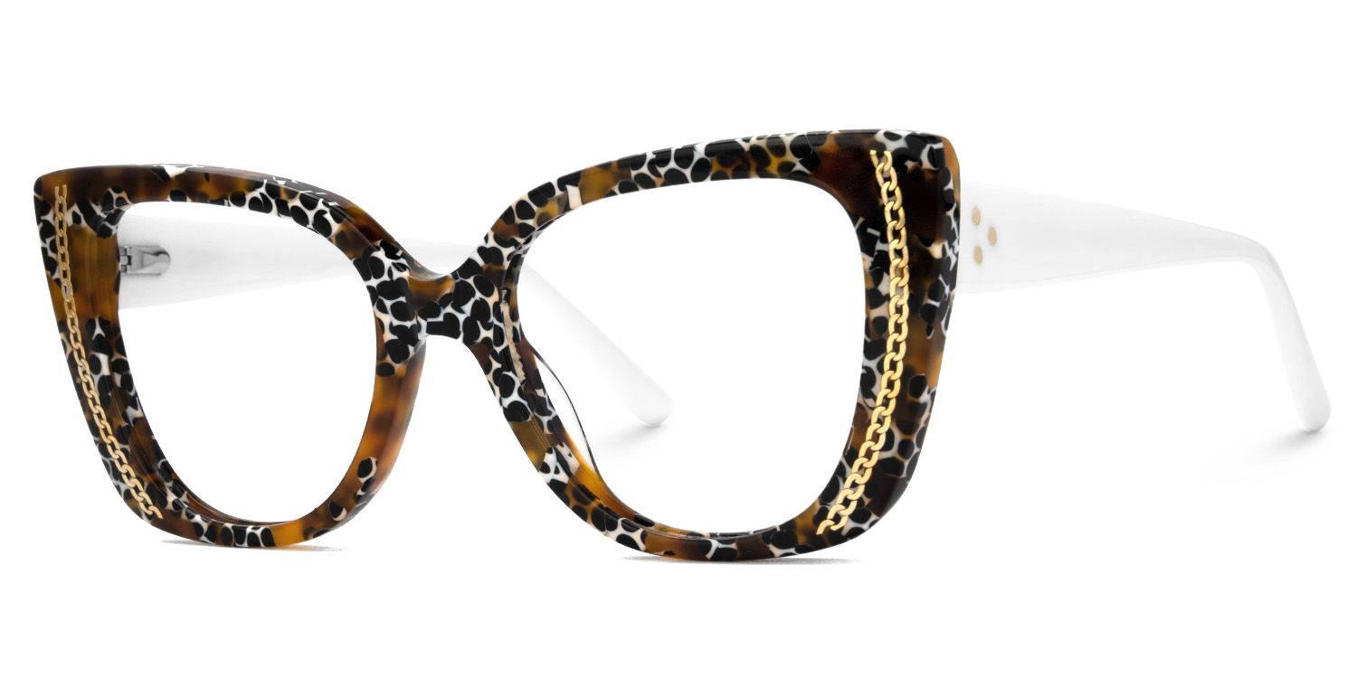 Smolin Acetate Leopard Cat Eye Frames | ZEELOOL UK1