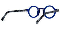 Danyelle Blue Round Glasses3