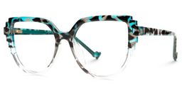 Lucrecia Geometric Two-Tone Glasses1