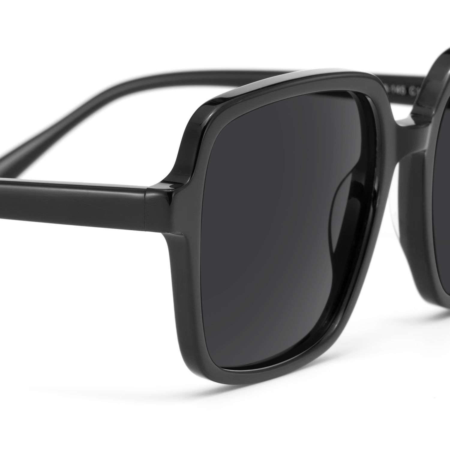 Square Black Eyeglasses- Ember Acetate Frame Glasses4