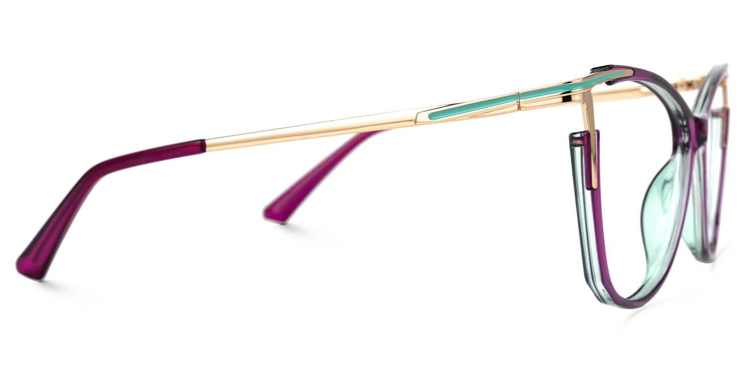 Yomary Cateye Purple Glasses2