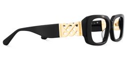 Jonas Rectangle Black Glasses5