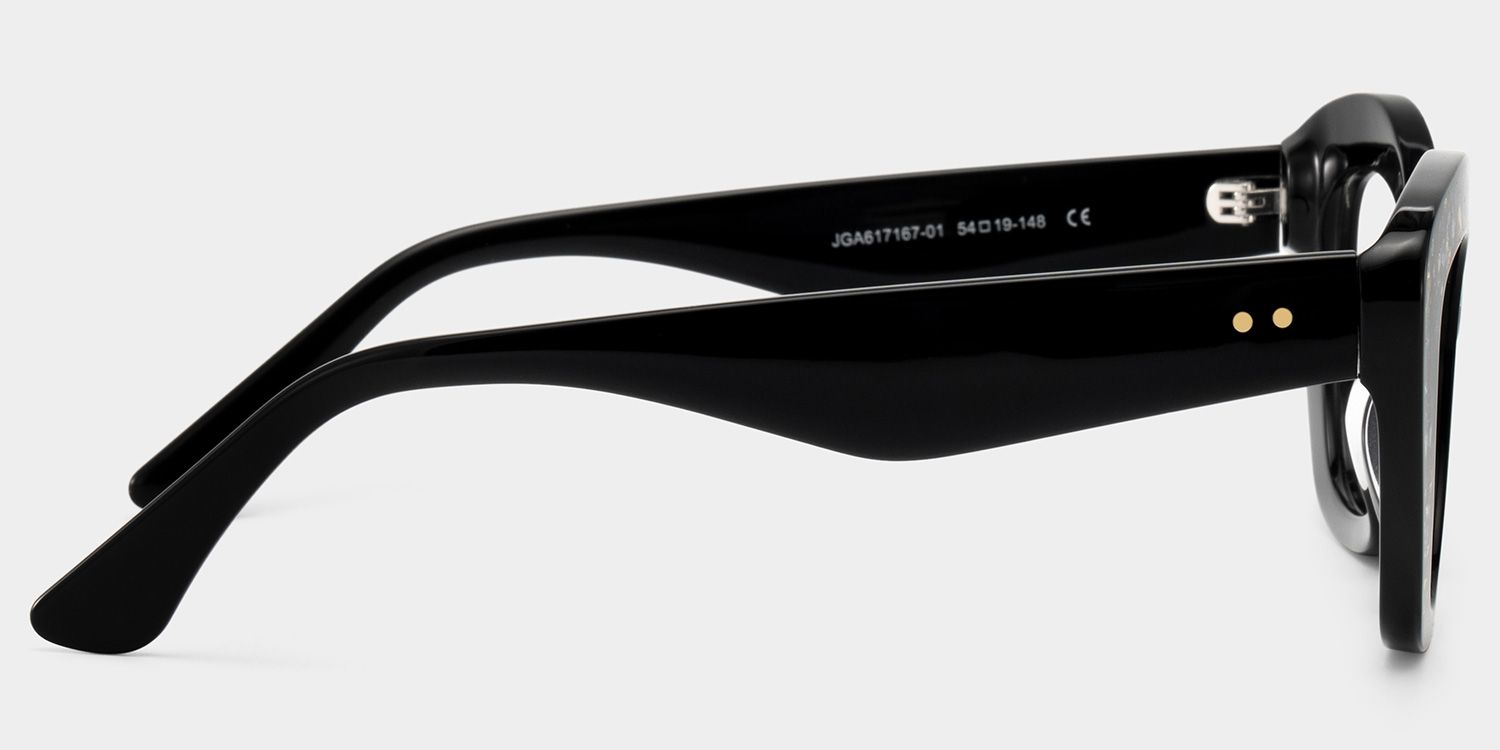 Giselle Black Cat Eye Glasses with Rhinestones | ZEELOOL4