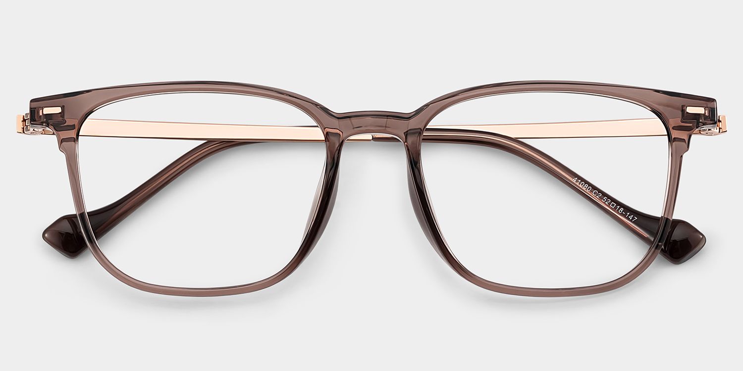 William Rectangle Brown Glasses Frames for men | ZEELOOL1