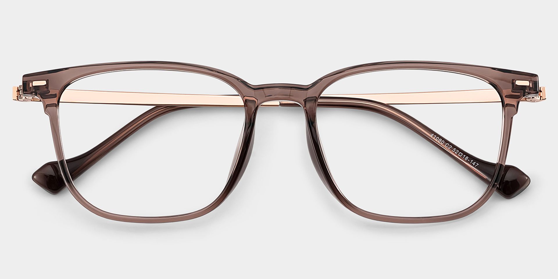 William Rectangle Brown Glasses Frames for men | ZEELOOL1