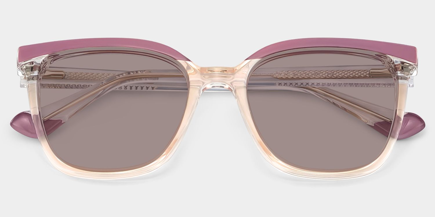 Square Tawana Purple Glasses deals -Zeelool Glasses1