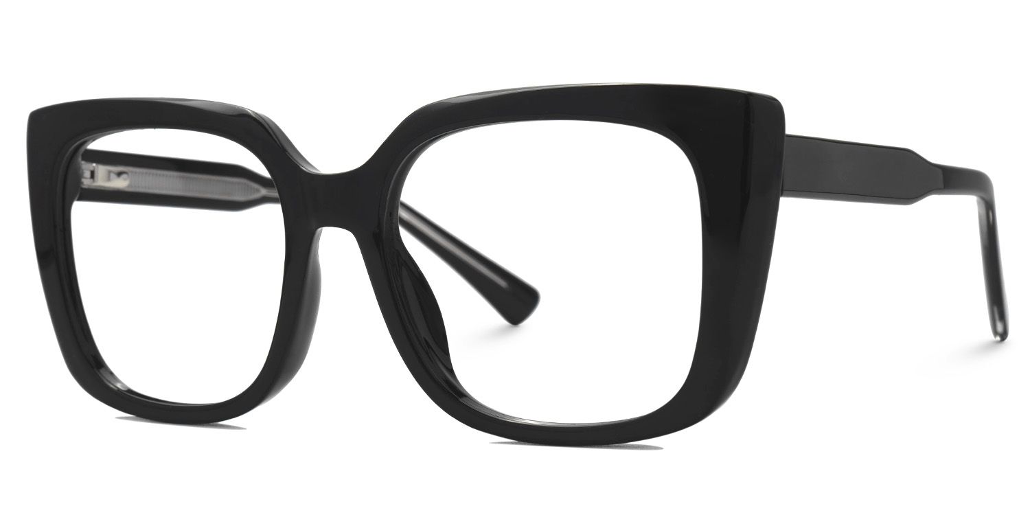 Valdez Black Frame Square Glasses on Sale1
