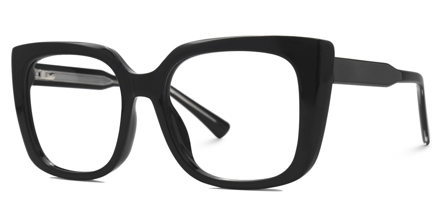 Valdez Black Frame Square Glasses on Sale1
